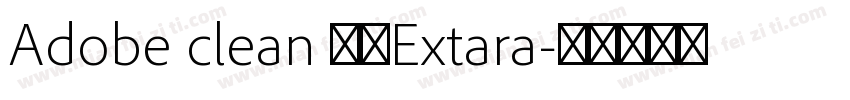 Adobe clean 黑体Extara字体转换